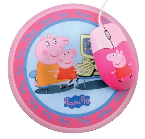 Peppa Pig Optical Mouse and Mouse Mat Set Image 1