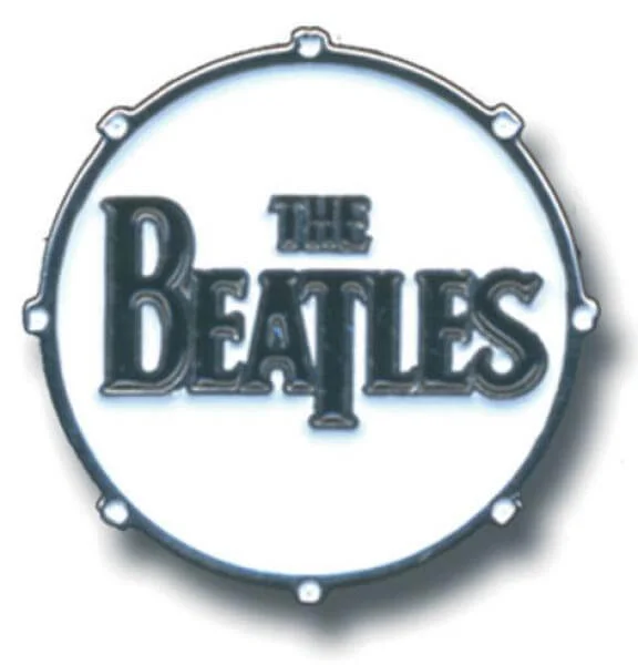 Beatles Drum Logo Medium Pin Badge Image 1