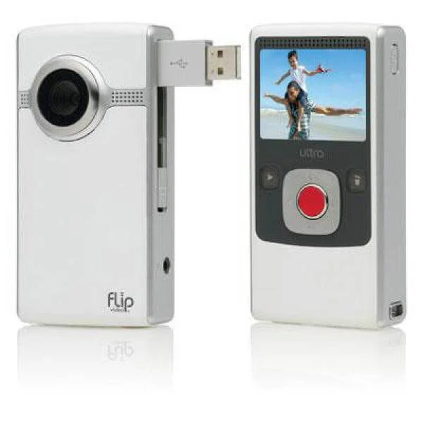 FLIP Video Ultra 2 Mini Camcorder - white Image 1