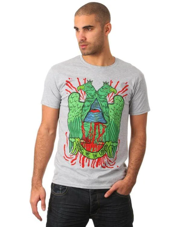 Bring me The Horizon Men's Eagle T-Shirt - Grey - S - Grey Image 1