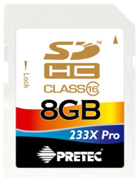 Pretec 8GB Secure Digital High Capacity Card Class 16 Image 1