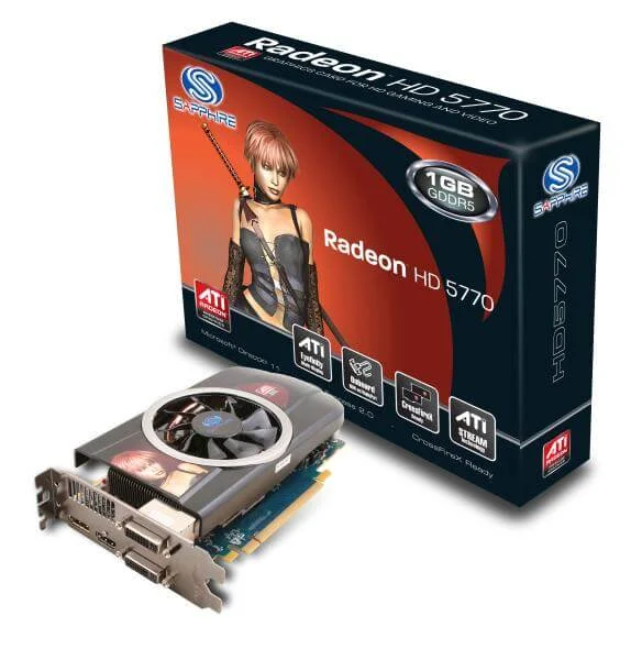 Sapphire HD5770 1GB GDDR5 Graphics Card Image 1