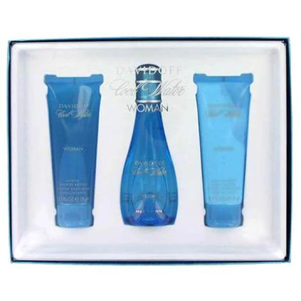 Davidoff - Cool Water Woman Gift Set (50ml Eau de Toilette with Shower Gel and Body Lotion) Image 1
