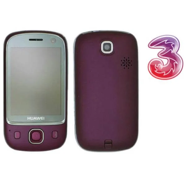 Huawei U7510 Mobile Phone on Three Network (Black) Image 1