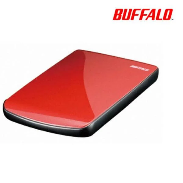Buffalo MiniStation Lite 640GB Portable USB 2.0 Hard Drive Red Image 1