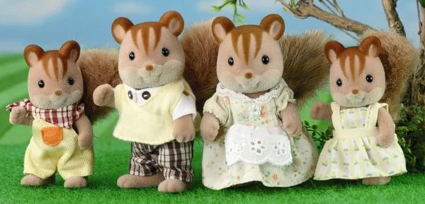 Sylvanian Families: Walnut Squirrel Family Image 1