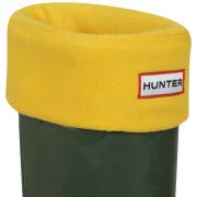 Hunter Women's Fleece Welly Socks - Yellow - M - Yellow Image 1