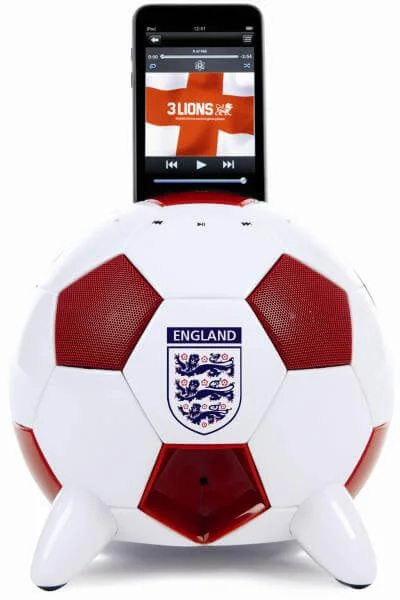 Mi Football England Ball Speaker for iPod - Red Image 1