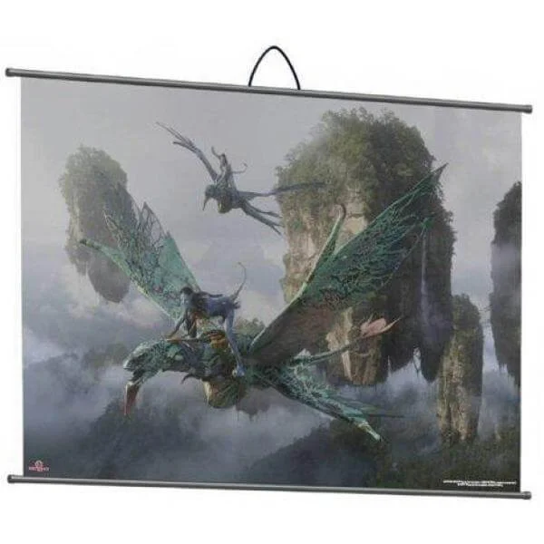 Avatar Jake and Neytiri On Banshees Wallscroll Image 1