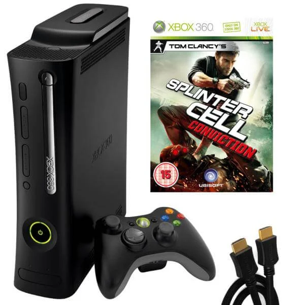Xbox 360 Elite Console: Bundle (including Splinter Cell: Conviction & HDMI Cable) Image 1
