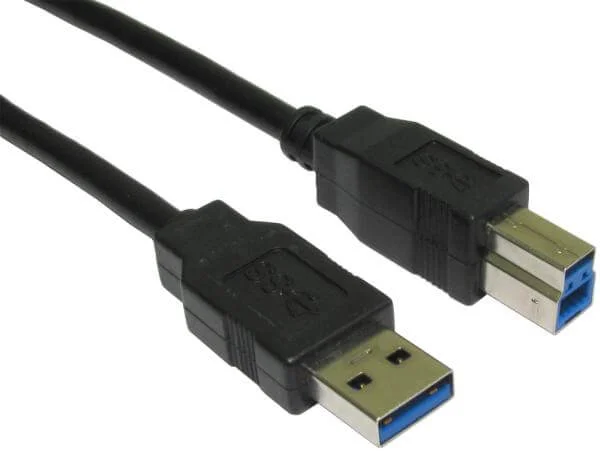 BEST 1m USB 3.0 A Male - B Male - Black (USB3-801) Image 1