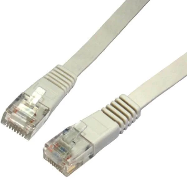 Best Value 5m Cat5e UTP LSOH Flat Network Cable - Grey Image 1