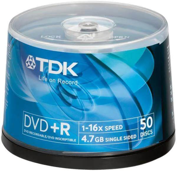 TDK DVD+R 16x (50pk) 47CBED50 Image 1