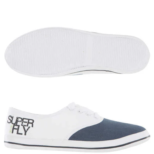 Superfly Kids' Pumps - White/Navy - 13 - Navy - White Image 1