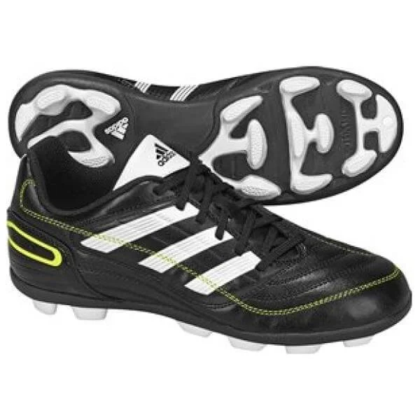 adidas Puntero V TRX Junior Turf Shoe-Black/White/Silver - 3 - Black Image 1