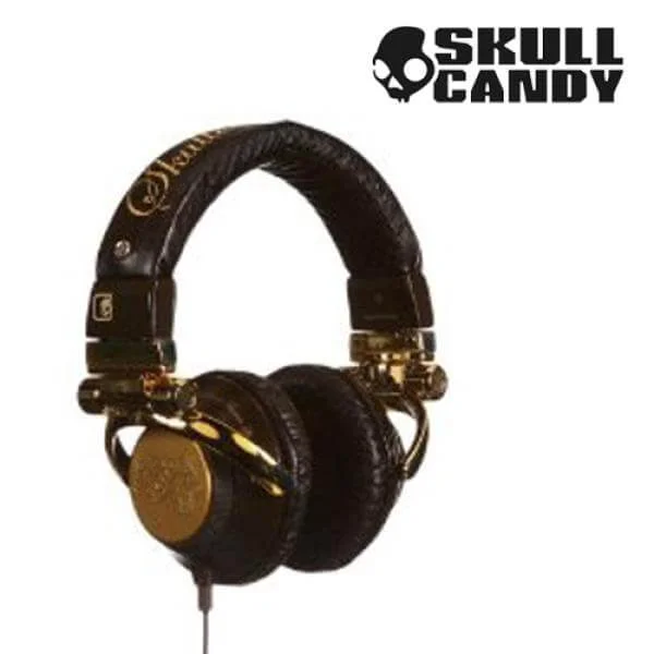 Skullcandy 2010 TI Stereo HD Headphones - Brown/Gold Image 1