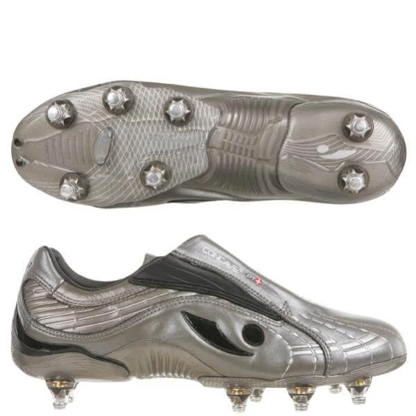 Concave Men's PT+ Soft Ground Titanium Football Boots - Silver - 6 Image 1