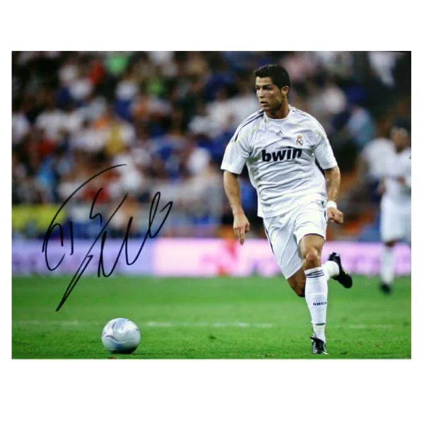Cristiano Ronaldo Signed Real Madrid Photo: In Action Image 1