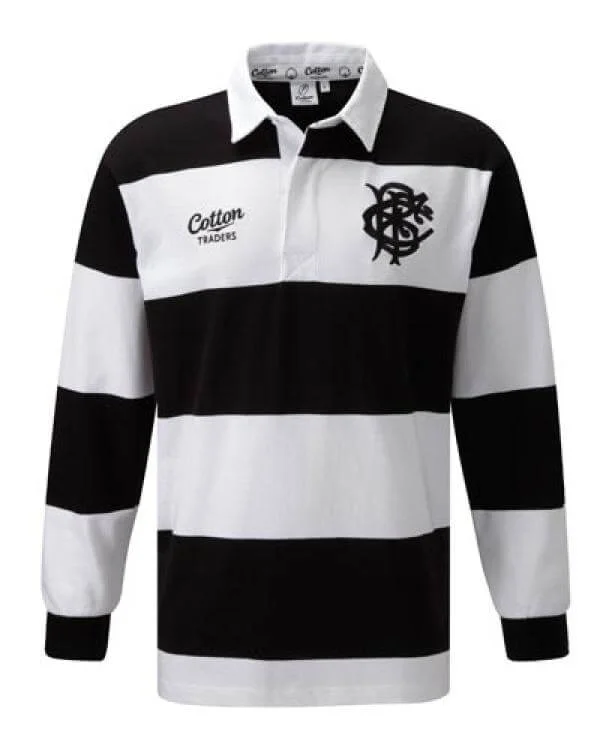 Cotton Traders Men's Barbarians Shirt LS - Black - YTH - Black Image 1