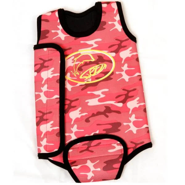 Jakabel Baby Wetsuit - Pink Camou - XB (3-6 Months) - Pink Image 1