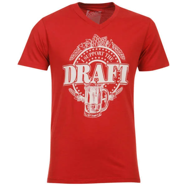 Local Celebrity Men's Support The Draft T-Shirt - Red - M - Red Image 1