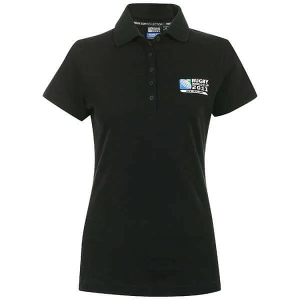 Rugby World Cup Runaway Try Polo Women's - Black - 8 - Black Image 1