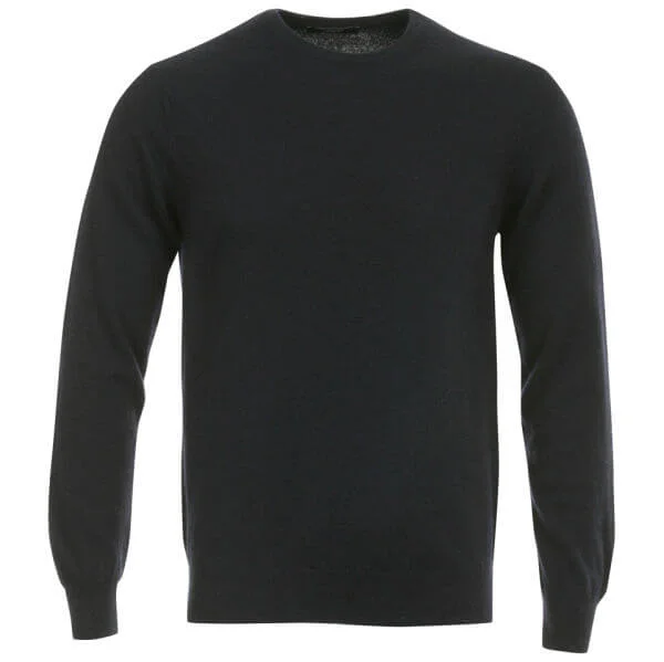 Romeo Gigli Men's Italian Crew Neck Cashmere Jumper - Navy - - M - Navy Image 1