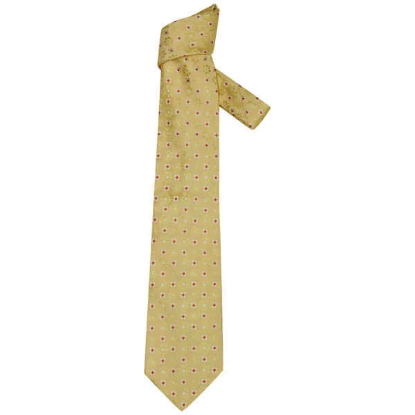 Hugo Boss Men's Tie Bt93 11070 - Yellow Image 1