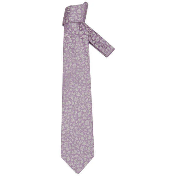 Hugo Boss Men's Tie Bt93 11093 - Lilac Image 1
