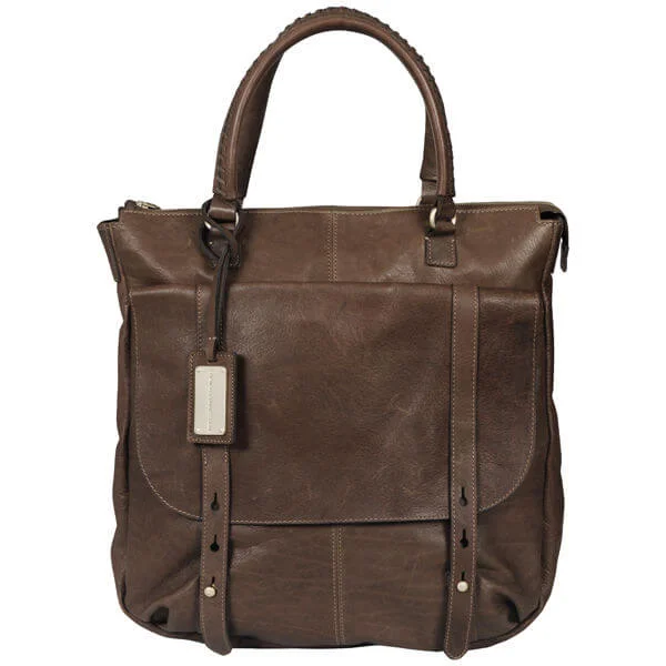 French Connection Women's Saddle Shoulder Bag - Dark Flax Image 1