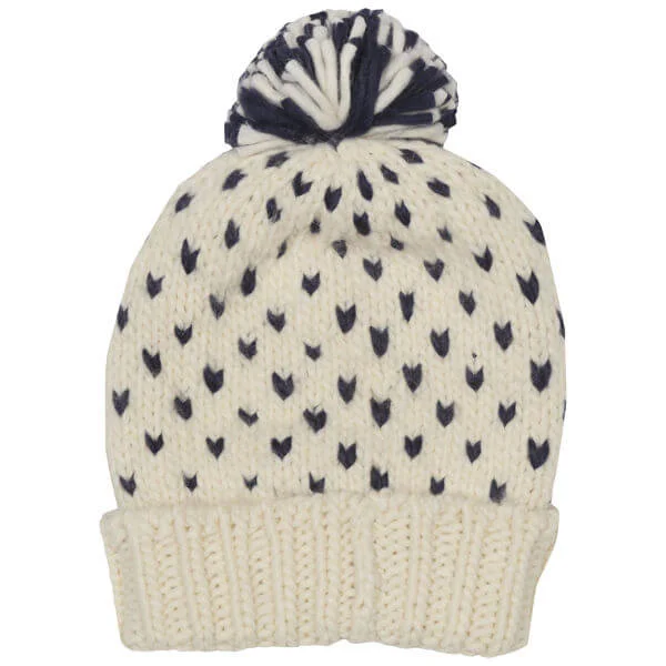 French Connection Women's Raindrops Pom Pom Beanie - One Size - Oyster Image 1