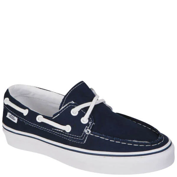 Vans Zapato Del Barco Canvas Deck Shoe - Navy/True White - 3 - Navy/True White Image 1