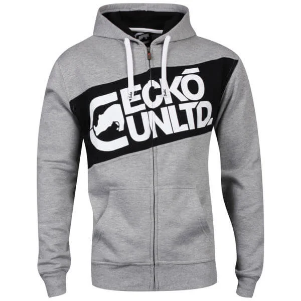 Ecko Men's Crainy Hoody - Grey/Black - S - Grey/Black Image 1