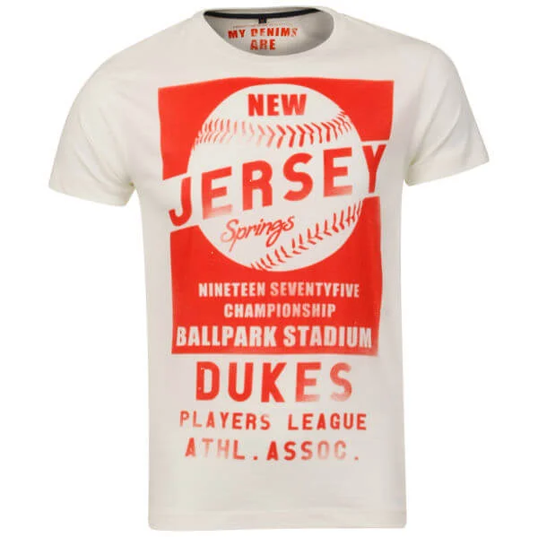 Jack & Jones Men's Tour Tee - Cloud Dancer - S - Cloud Dancer Image 1