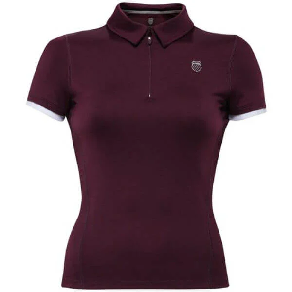 K-Swiss Women's Princess Seam Polo Shirt - Potent Purple - M - Potent Purple Image 1