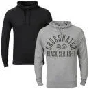 Crosshatch Men's Quang/Old School 2-Pack Cowl Neck - Black/Grey Marl - S - Black/Grey Marl Image 1