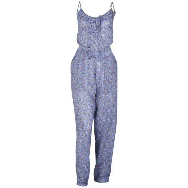Pepe Women's Ava Printed Strappy Jumpsuit - Blue Multi - XS - Blue Multi Image 1