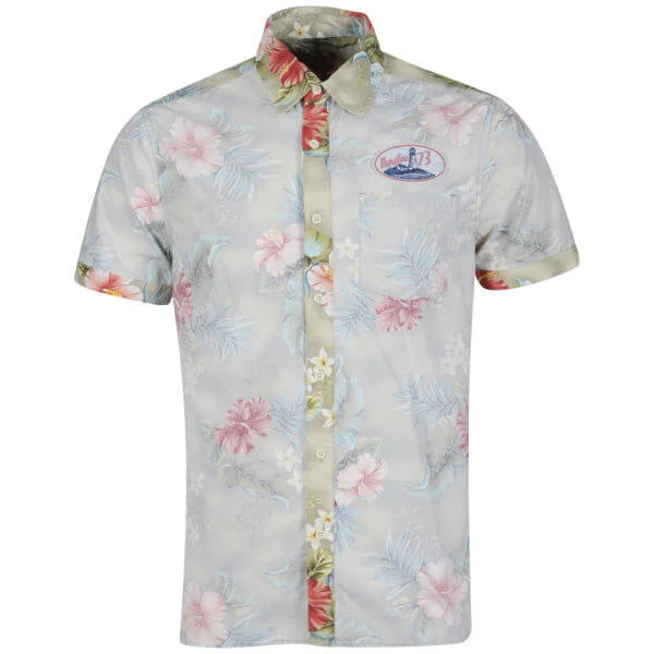 Pepe Men's Venturas Hawaiian Short Sleeved Shirt - Pink Multi - M - Pink Multi Image 1