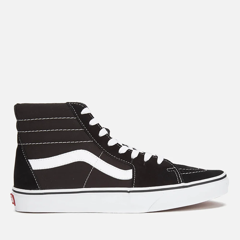 Vans Sk8 Hi-Top Trainers - Black/White - UK 7 Image 1