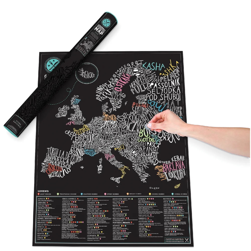 Gourmet Scratch Map Image 1