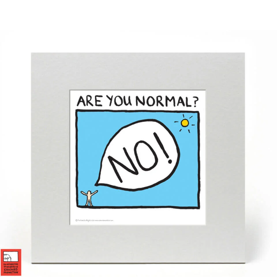 Edward Monkton Fine Art Print - Are You Normal Image 1