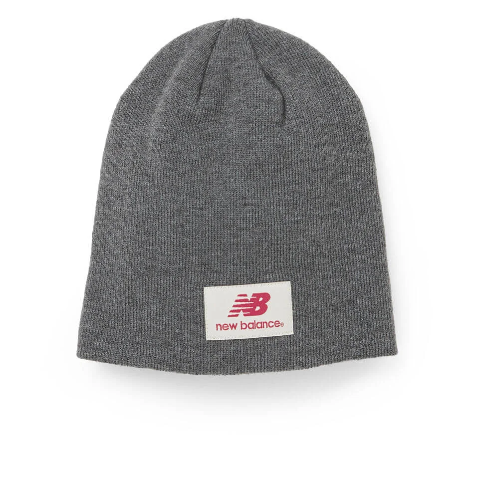 New Balance Unisex Slouch Beanie - Acrylic Dark Grey Image 1