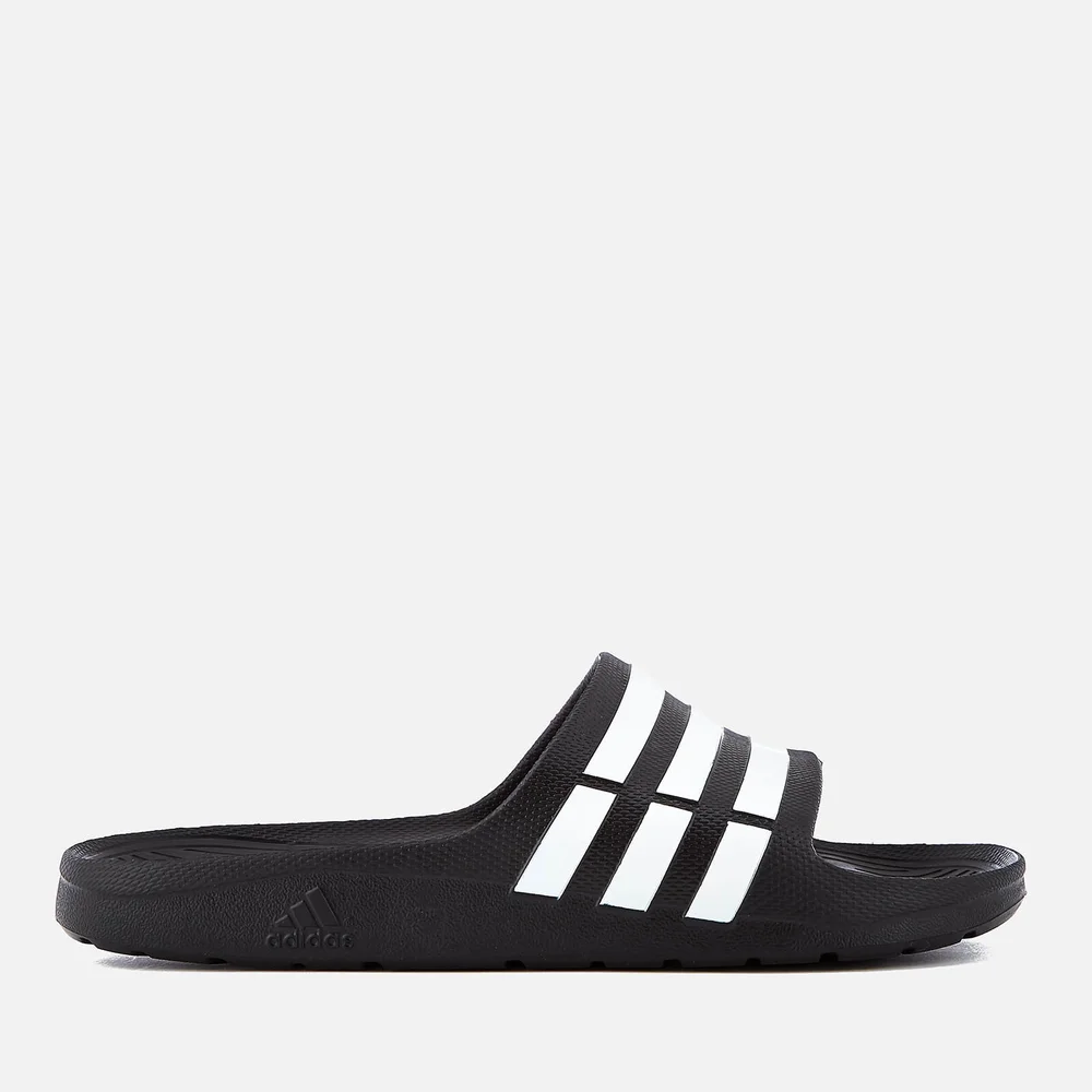 adidas Duramo Slide Sandals - Core Black - UK 6 Image 1
