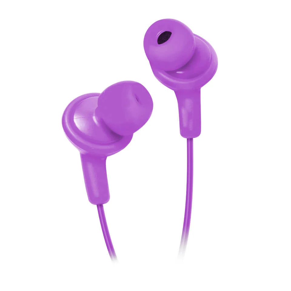 HMDX Jam Premium Noise Isolating Earphones - Purple Image 1