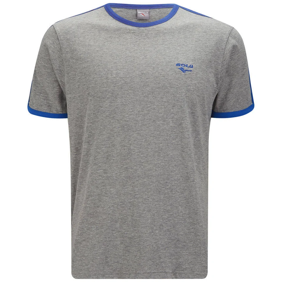Gola Men's Melrose T-Shirt - Grey Marl/Cobalt Blue - S - Grey/Blue Image 1