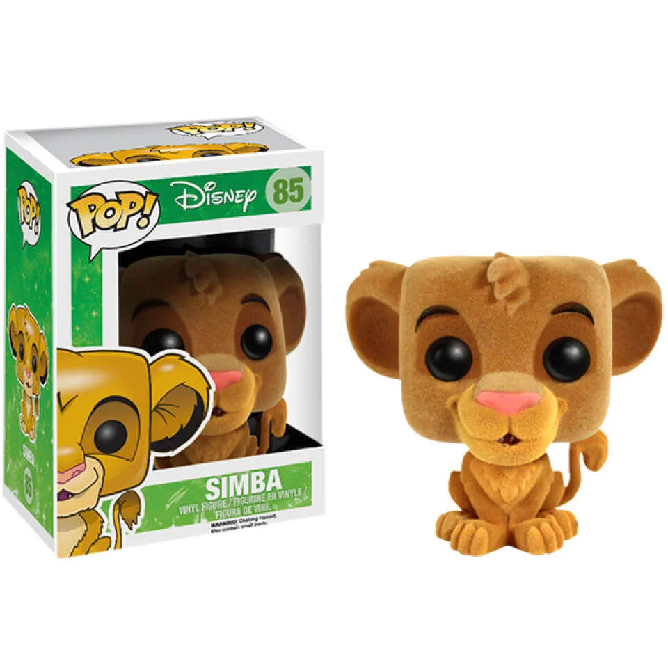 Disney The Lion King Simba Flocked Pop! Vinyl Figure Image 1