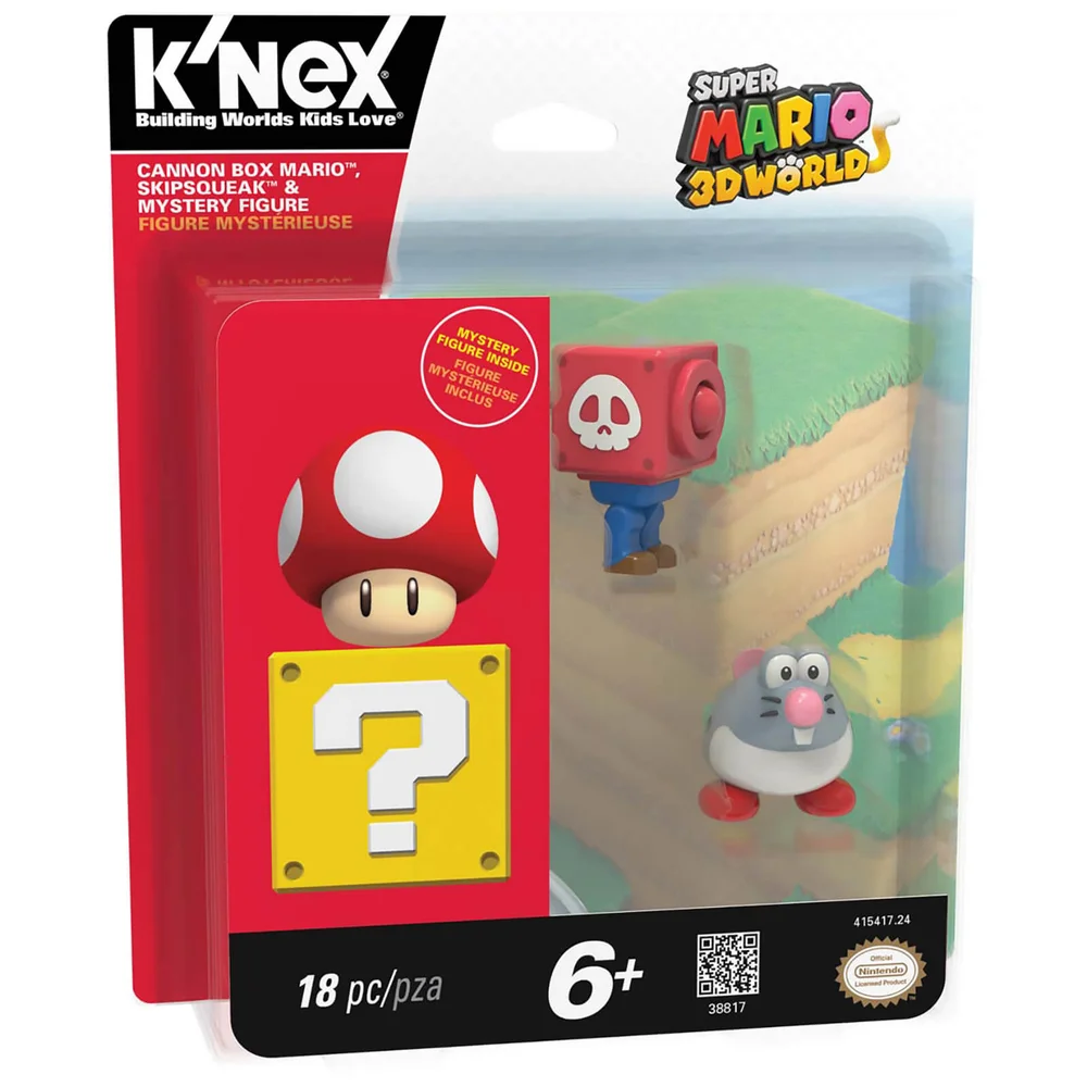 K'NEX Mario Kart: Cannon Box Mario, Draglet and Mystery (38817) Image 1