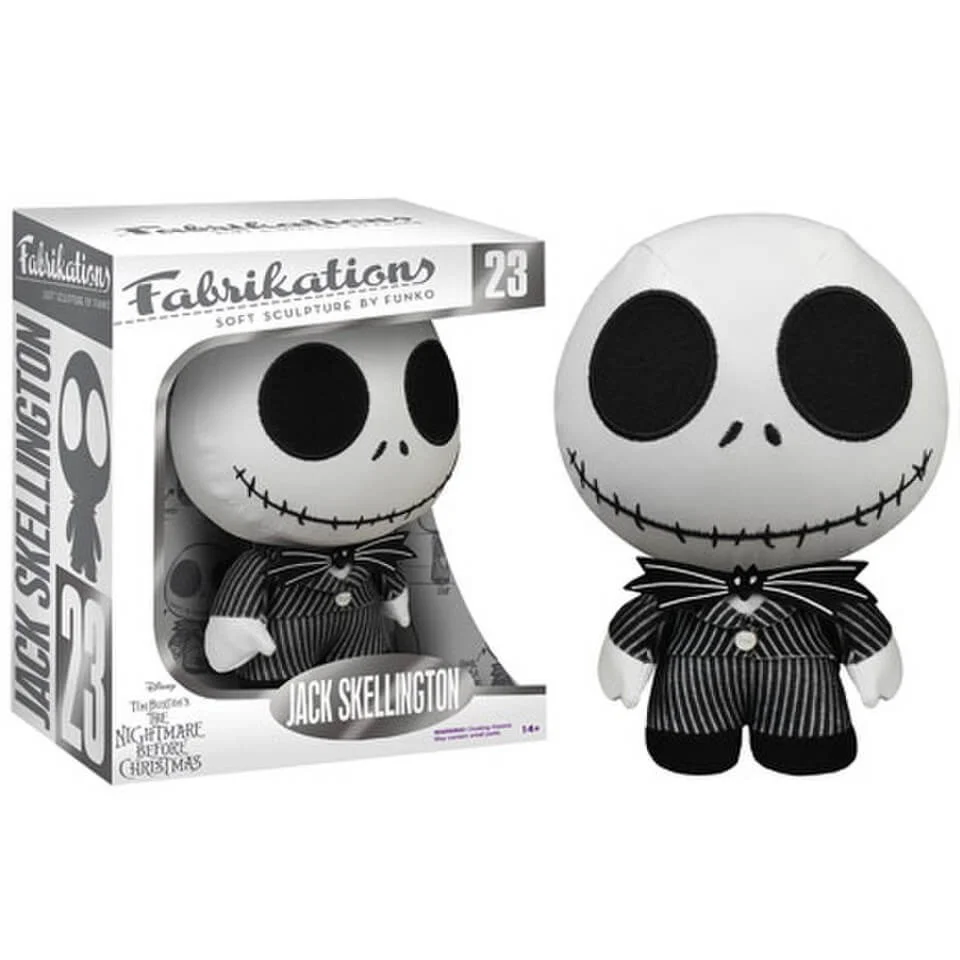 Disney Nightmare Before Christmas Jack Skellington Fabrikations Plush Figure Image 1