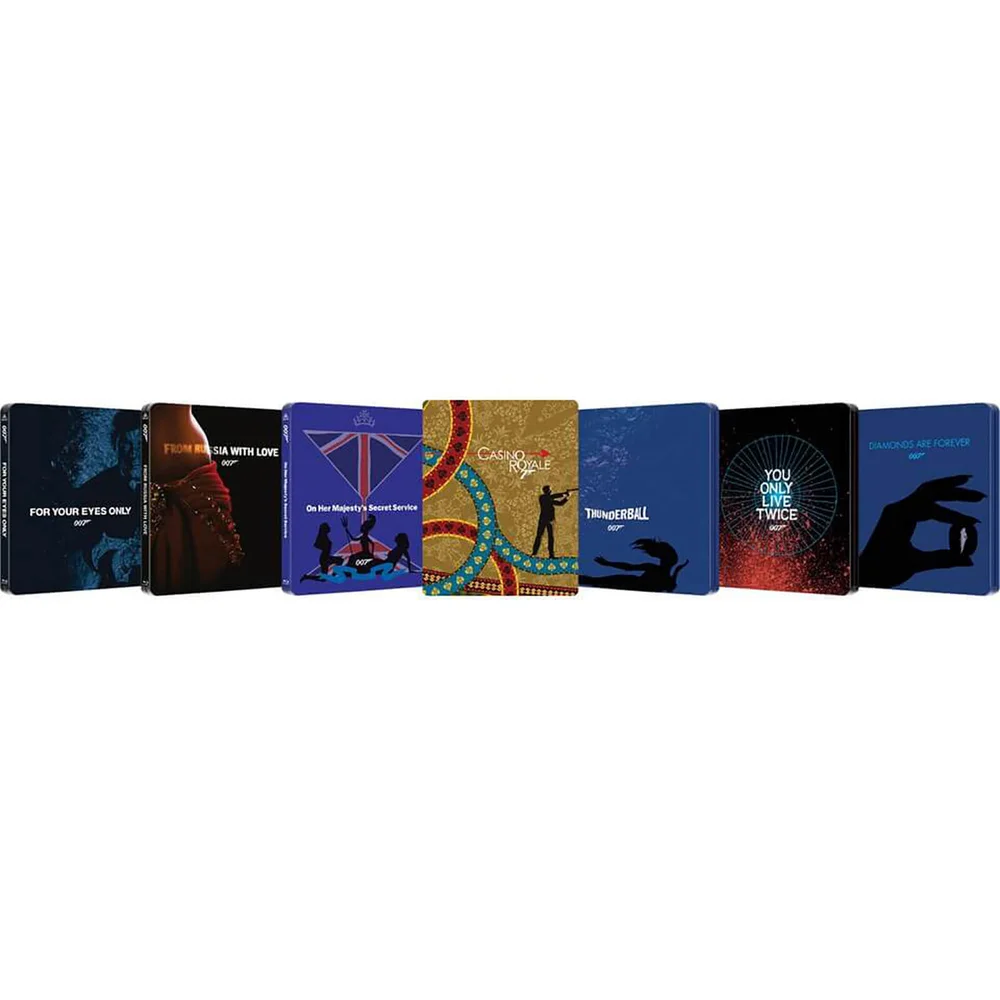 All 7 James Bond Zavvi UK Exclusive Steelbooks Image 1