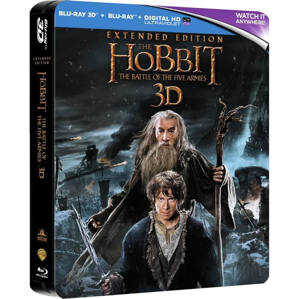 The Hobbit: The Battle of the Five Armies Extended 3D - Limited Edition Steelbook (UK EDITION) Image 1
